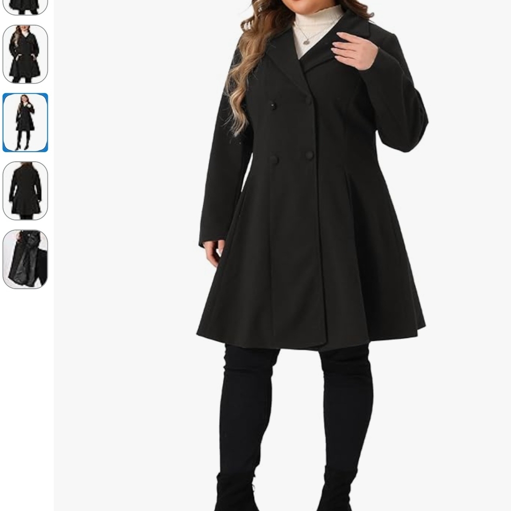 Sophisticated Black Women's Trench Coat